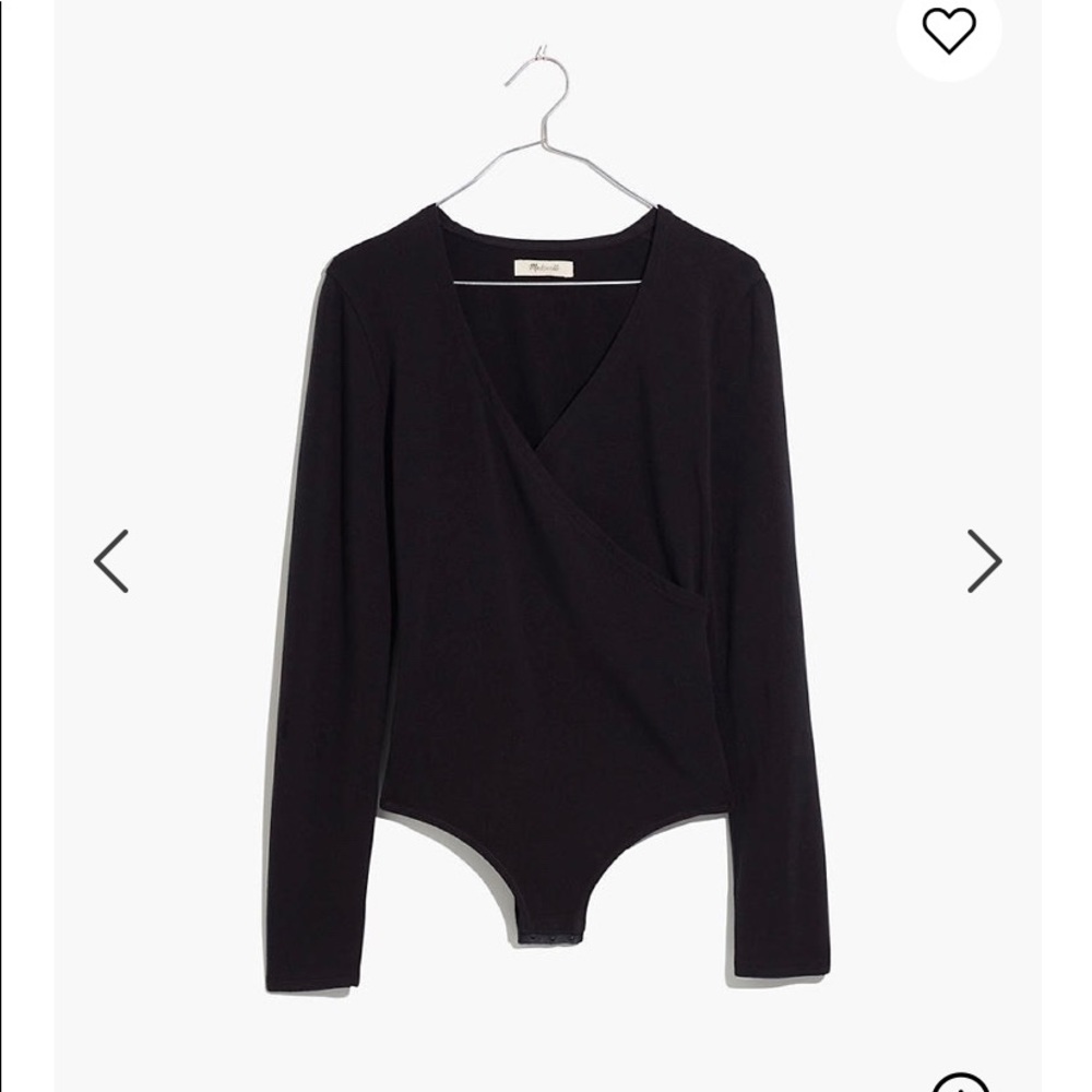 Madewell Long-sleeve Wrap Bodysuit